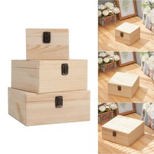 Plain Wooden Storage Box Case