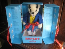 9" Boxed Merrythought Mohair Bill Badger, Rupert The Bear's Friend