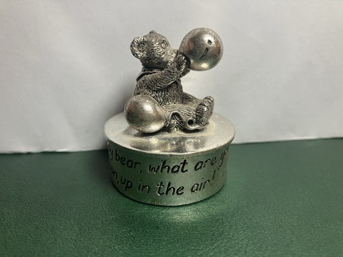 Vintage silver scenes teddy - silver,