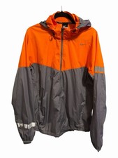 Nike Men's Orange Gray Zip-Up