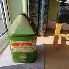 Vintage Agri Castrol Tractor Oil Can 5 Gallons Pyramid
