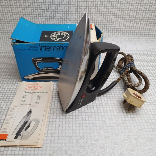 Vintage rowenta dry iron - vintage,