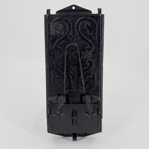 Vintage cast iron mail box - vintage,