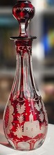 Antique Bohemian Ruby Flash