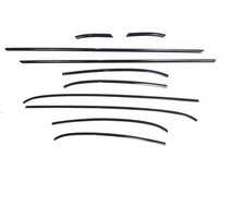 Fits MINI R56 Black Glossy Belt Line Trim Cover Strips 3M Cooper S JCW Beltline