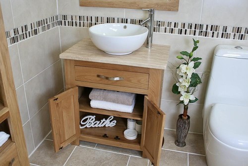 Bathroom vanity unit oak - bathroom,