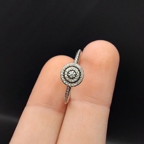 Genuine pandora silver pave - genuine,