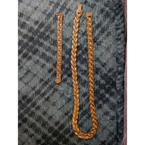 Vtg chunky gold tone - chunky,