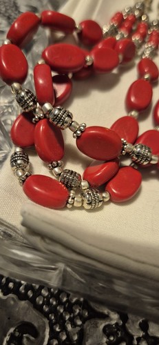 Beautiful indian silver red - silver,
