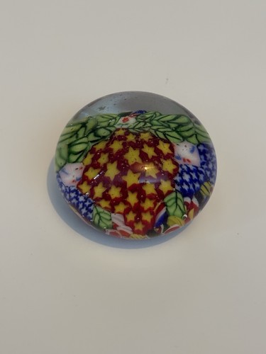 Paperweight colourful domed - colourful,