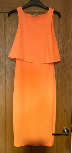 Miss selfridge orange sheath - miss,
