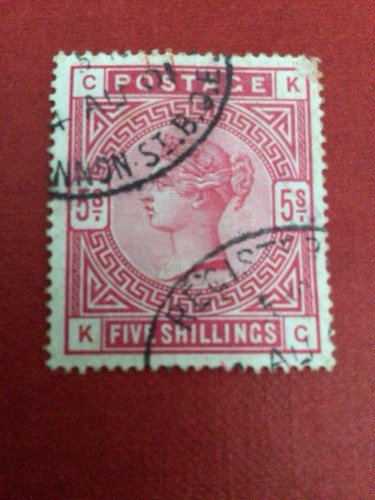 Stamps queen victoria - gb, 5/-