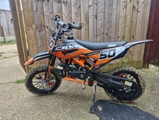 XTM 50cc Black and Orange Motocross bike, new in april in very good condition