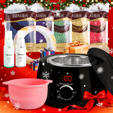 Waxing Kit Wax Heater Warmer Pot Machine Depilatory Wax Beans Body Hair Removal