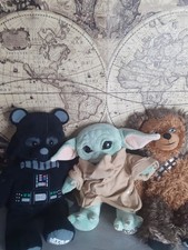 Build A Bear Star Wars X3 Yoda Chewbacca and Darth Vader