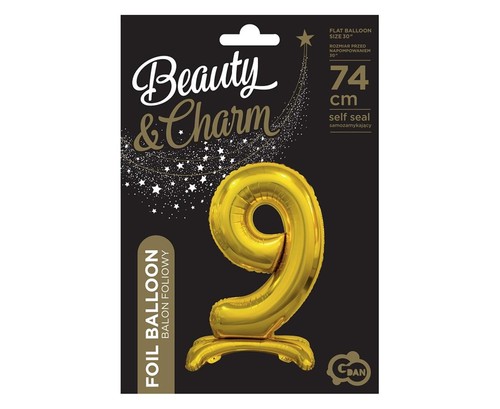 Balon foliowy cyfra - foliowy, b&c
