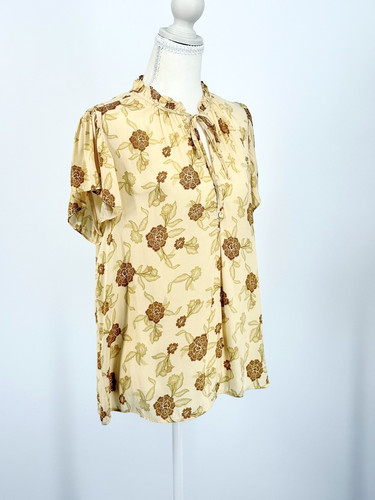 Yellow floral parisian - yellow,