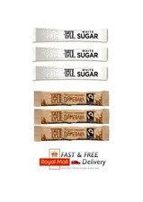Sugar Individual Sticks Sachets White and Brown Demerara - Multi Listing