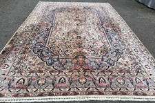 A STYLISH OLD HANDMADE TRADITIONAL PAKISTAN ORIENTAL  SILK RUG(284 x 190 cm )*