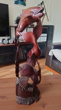 Hand Carved Wooden Dolphin
