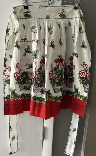 Vtge christmas half apron - vtge,