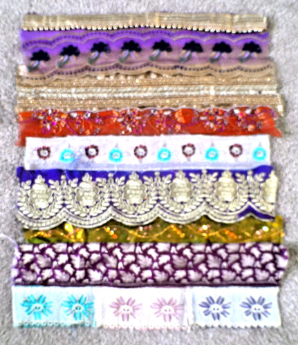 Sparkly indian sari fabric - indian,