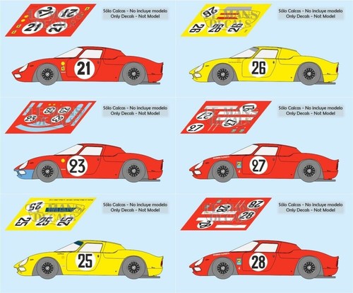 Decals ferrari 250 mans - 250,
