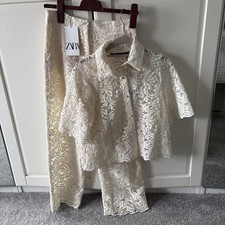 Zara Lace Cream Trouser (s)