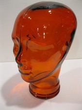 Glass Head ORANGE, Life Size