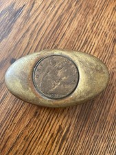 Antique Welsh Miners Snuff/tobacco Tin