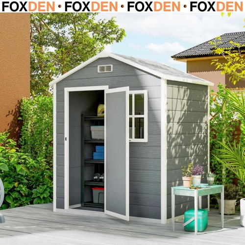 4ft plastic garden shed - x,