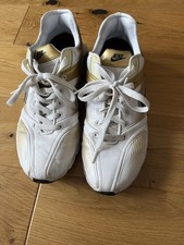 RARE 2008 Nike Shox Size Uk7 US8 In White And Gold Good Condition