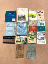 14 off BRITISH CLASSIC CAR OWNERS HANDBOOKS AND MANUALS, ALL USED.