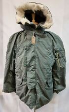 Vintage US USAF 1976 Green ECW N3B Flying Parka Jacket Size Large #42