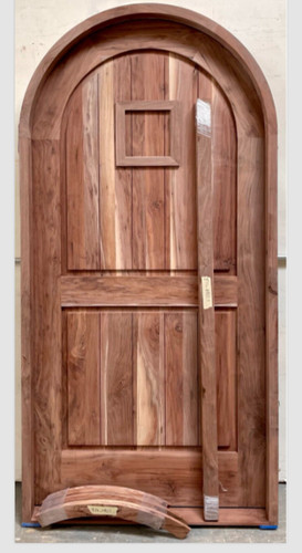 Black walnut lumber door - black,