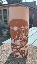 Segilata Handpainted Portuguese Terracotta Curved Tile Wall Plaque / Hanging