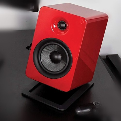 Tilted desktop speaker stands - desktop,