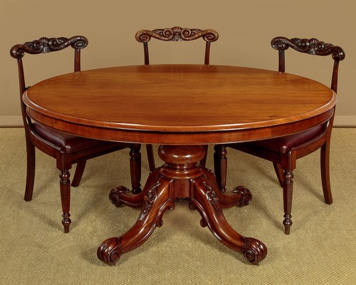 Antique oval mahogany - antique,