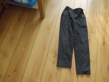 Boy's Matalan Grey School Trousers Half Elasticated Waist Age 9 Years
