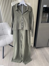 ZARA KHAKI GREEN COORD SHIRT
