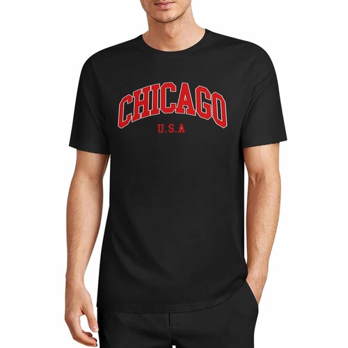 Men red chicago - red, graphic