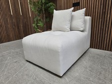 Sofa.com Romy Armless Chair In Alabaster Brushed Linen Cotton 