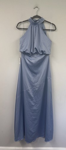 Lipsy light blue halter - blue, neck