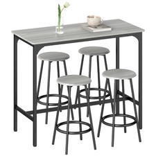 HOMCOM 5 Piece Bar Table and