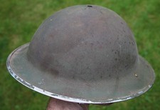 GENUINE BRITISH ARMY WW2 ARMY STEEL HELMET DATED 1940