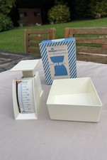 Vintage Official Weight Watchers Mechanical Kitchen Scale - White/16oz - 1974