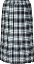 LADIES WOMENS TARTAN PLEATED