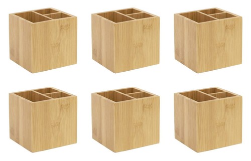 Osco bamboo square pen - square, pot