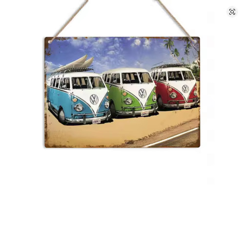 New camper van metal wall - van,