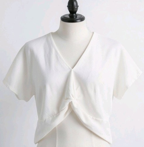 White zara twist front - white,